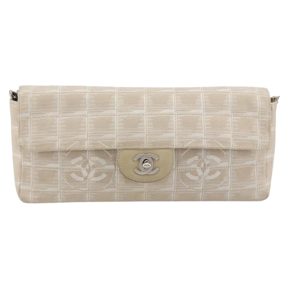 Chanel Canvas Gabrielle Shoulder Bag Beige